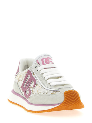 Multicolor Leather Athletic Sneakers