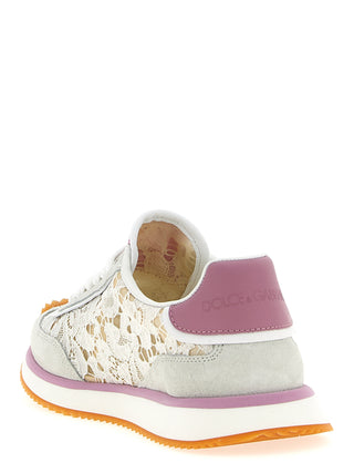 Multicolor Leather Athletic Sneakers