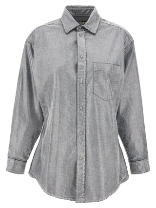 Silver Cotton Blouse