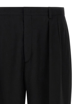 Black Polyester Dress Pants