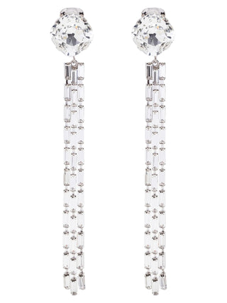 Silver Glass Earrings