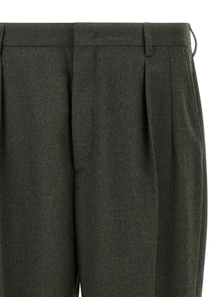 Bicolor Polyester Dress Pants