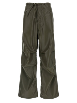 Bicolor Leather Pants