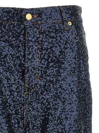 Blue Cotton Jeans Denim