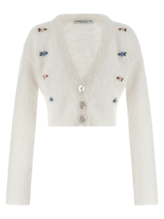 White Wool Cardigan