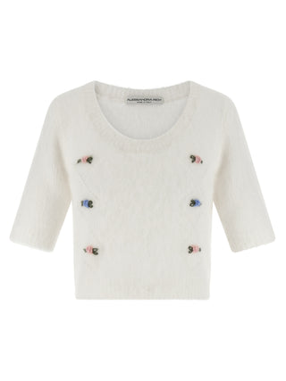 White Wool Cardigan