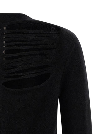 Black Wool Cardigan