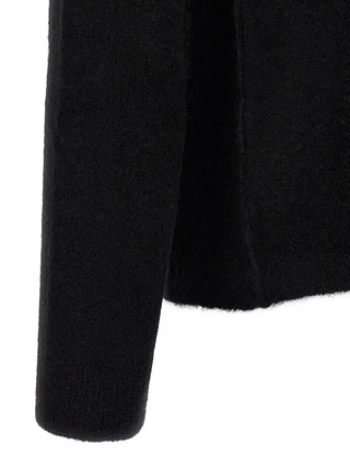Black Wool Cardigan