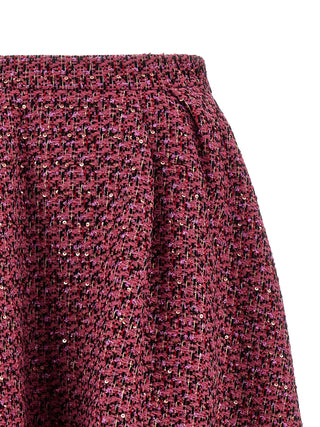 Multicolor Polyamide Midi Skirt