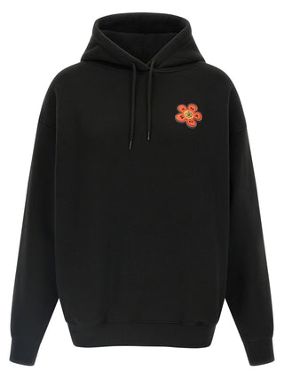 Black Cotton Hoodie