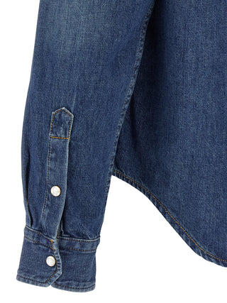 Blue Cotton Blouse