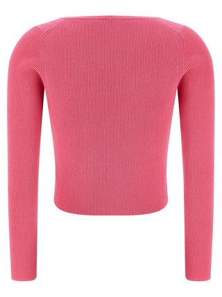 Fuchsia Viscose Cardigan