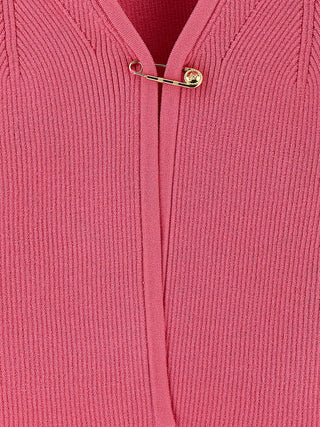 Fuchsia Viscose Cardigan