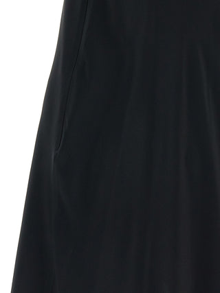 Black Acetate Short Dress
