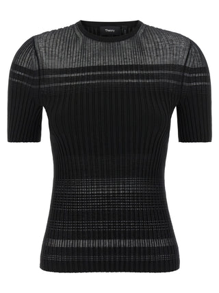 Black Viscose T-Shirt