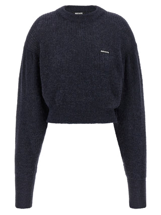 Blue Wool Cardigan