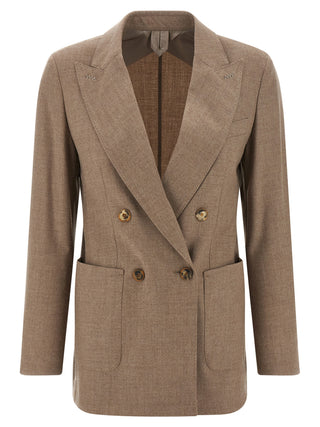 Beige Cashmere Blazer