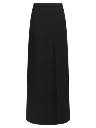 Black Viscose Mini Skirt