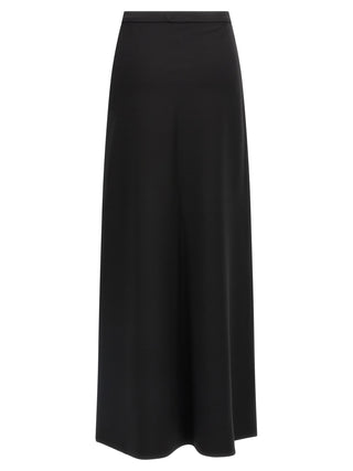 Black Viscose Mini Skirt