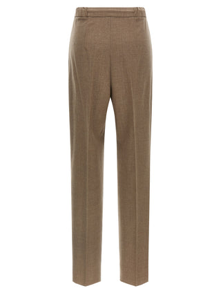 Gray Cashmere Casual Pants