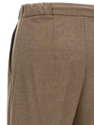 Gray Cashmere Casual Pants