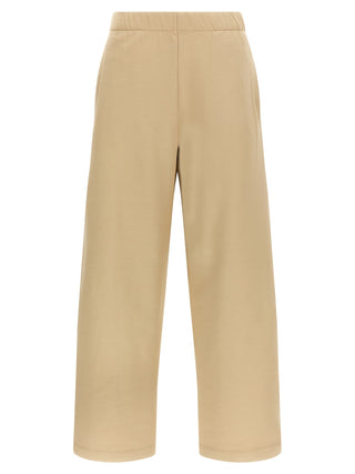 Brown Silk Casual Pants