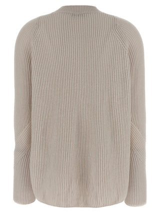 Cárdigan de lana beige