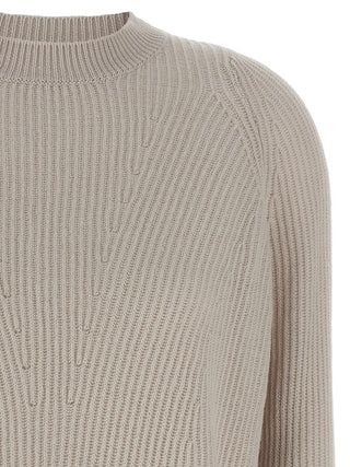 Cárdigan de lana beige