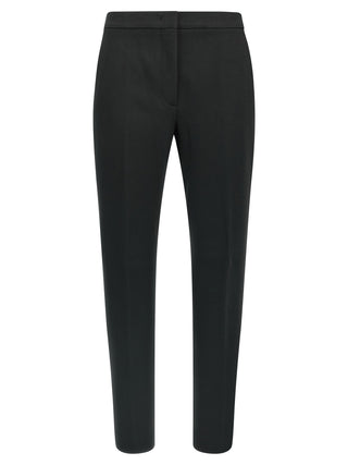 Black Viscose Casual Pants