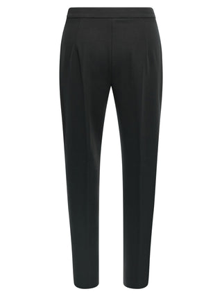 Black Viscose Casual Pants