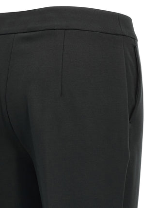 Black Viscose Casual Pants