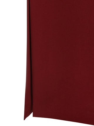 Bordeaux Triacetate Long Dress