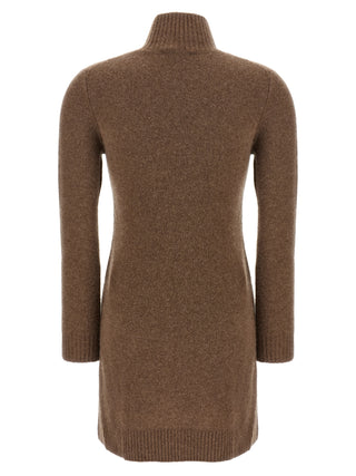 Gray Cashmere Short Dress