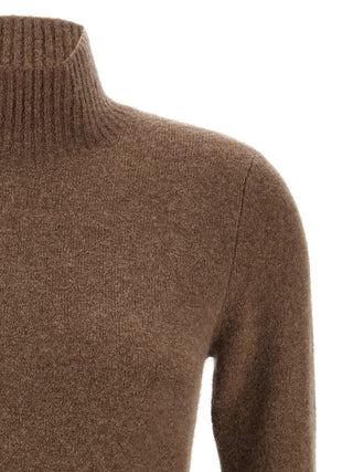 Gray Cashmere Short Dress