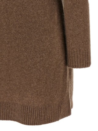 Gray Cashmere Short Dress