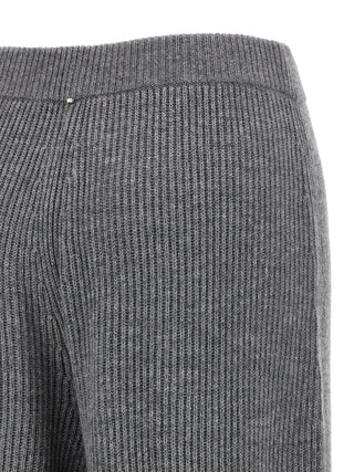 Pantalones casuales de lana grises