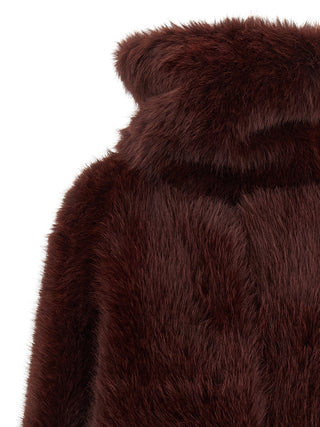 Bordeaux Polyester Coat