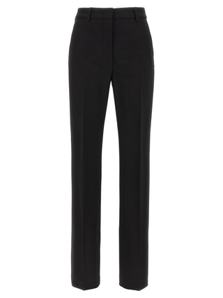 Black Viscose Casual Pants