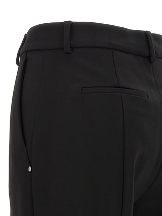 Black Viscose Casual Pants