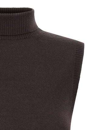 Brown Virgin Wool Cardigan