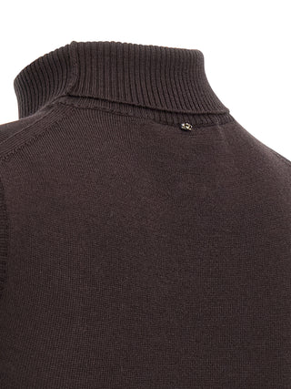 Brown Virgin Wool Cardigan