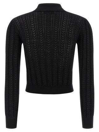 Black Cotton Cardigan
