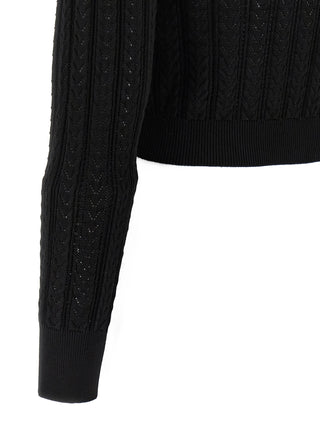 Black Cotton Cardigan
