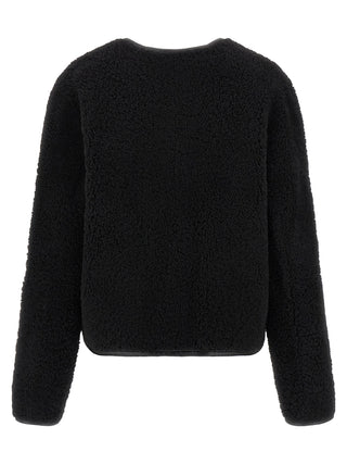 Black Lamb Leather Shell Jacket
