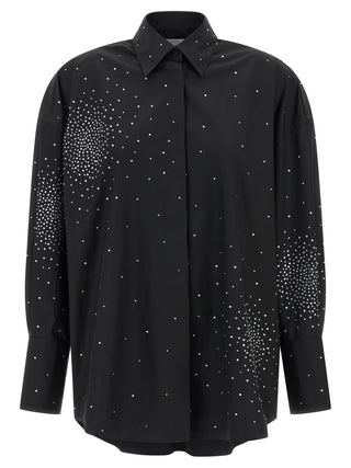 Blusa negra de algodón