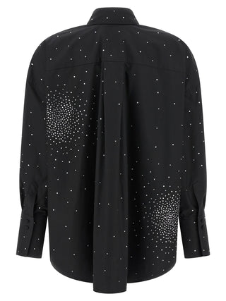 Blusa negra de algodón