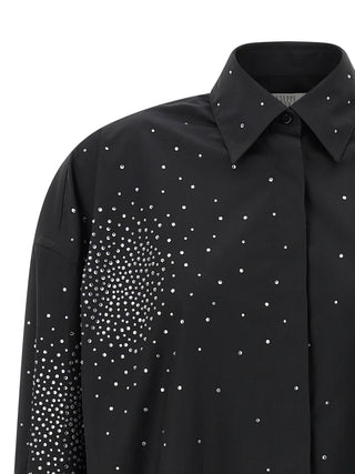 Blusa negra de algodón