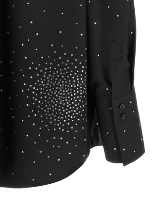 Blusa negra de algodón