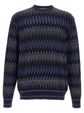 Blue Wool Cardigan