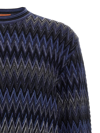 Blue Wool Cardigan